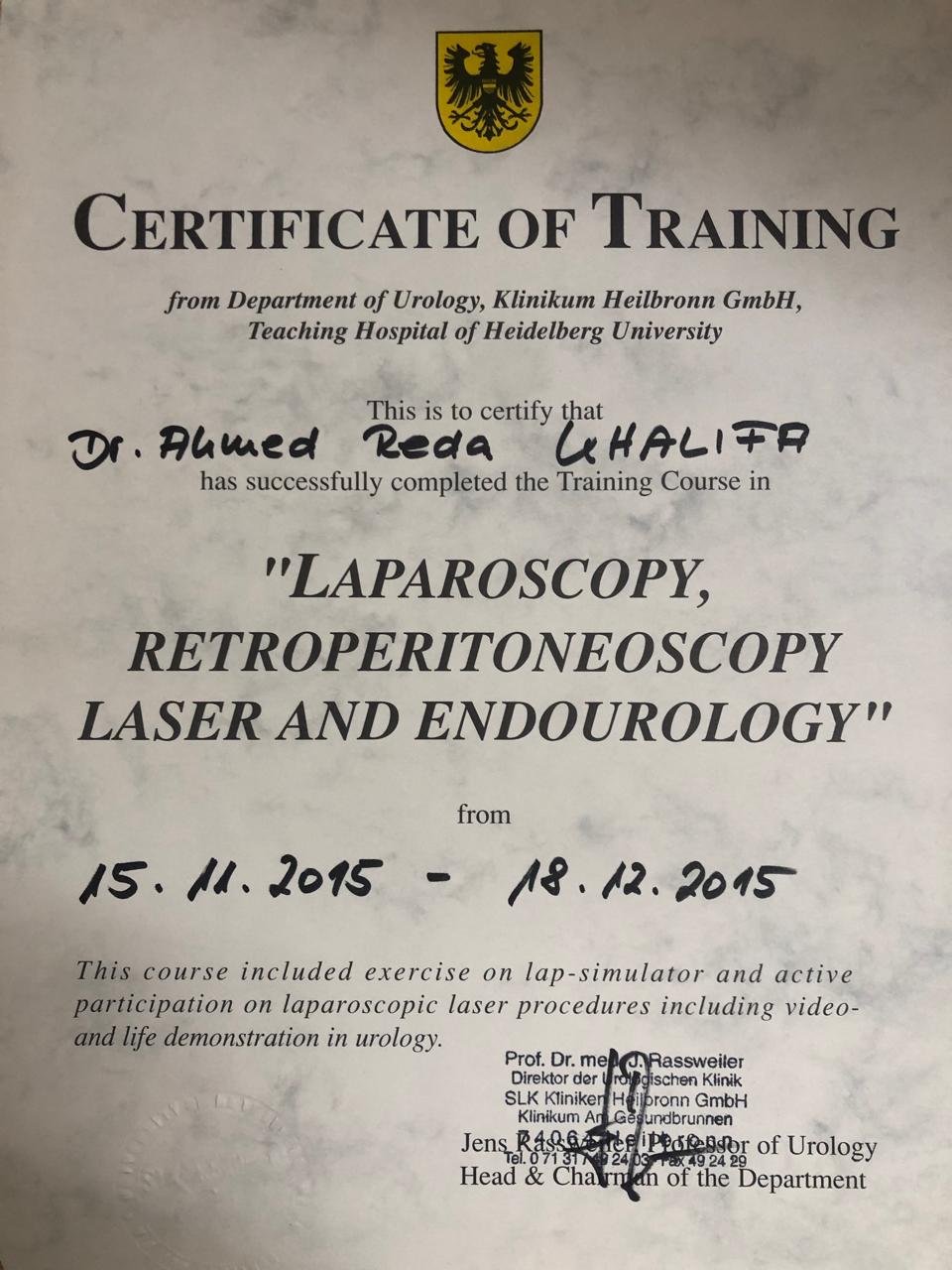 Heilbronn Certificate of Training